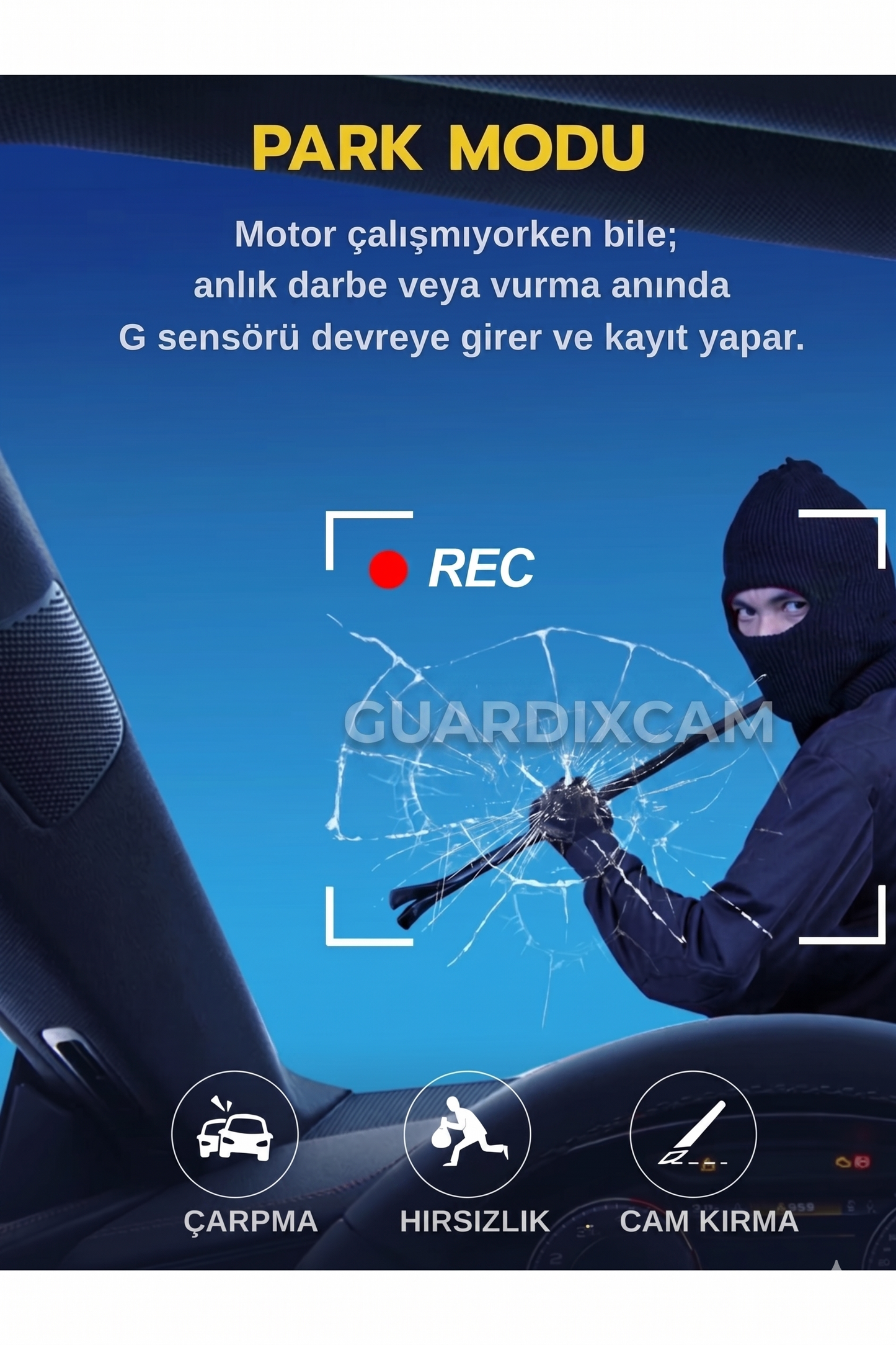 GUARDİXCAM™ ARAÇ İÇİ KAMERA
