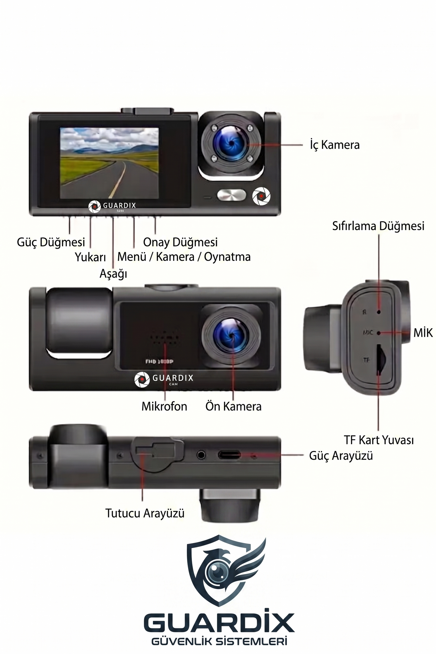 GUARDİXCAM™ ARAÇ İÇİ KAMERA