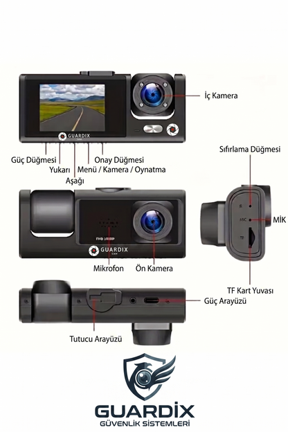 GUARDİXCAM™ ARAÇ İÇİ KAMERA